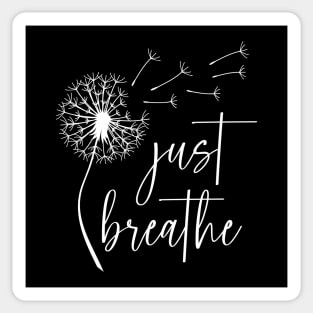 Just Breathe Dandelion Yoga Sticker